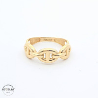 14KT Mariner Fancy Ring Yellow Gold, Size 7