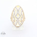 14KT Marquise Cluster Ring Yellow Gold, Size 8
