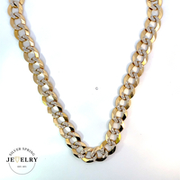 14k Yellow Gold Two-Tone Curb Link Chain