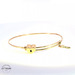 Heart Lock & Key Bangle 14KT