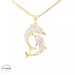 14KT Dolphin Pendant Yellow Gold 13mm (CHAIN IS NOT INCLUDED)