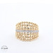 14KT Beaded Band Yellow Gold Ring, Size 6
