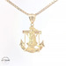 14KT Lady of Guadalupe Anchor Pendant, Yellow Gold 22mm (CHAIN IS NOT INCLUDED)