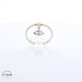 14KT Fancy Evil Eye Charm Ring Yellow Gold, Size 7
