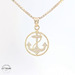 14KT Rope Anchor Yellow Gold, 16mm (CHAIN IS NOT INCLUDED)