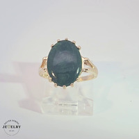 Jade Ring 14KT Yellow Gold
