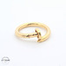 18KT Twisted Nail Ring Yellow Gold, Size 8