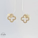 Clover Studs 14KT Yellow Gold