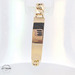 14k ID Square Curb Link Bracelet