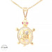 14KT Turtle Pendant Yellow Gold 19mm (CHAIN IS NOT INCLUDED)