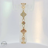 Clover Fancy Link Bracelet 14KT