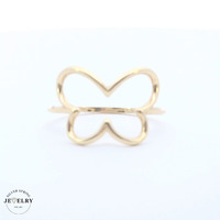 14KT Butterfly Ring Yellow Gold, Size 9