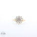 14KT Fancy Flower Yellow Gold Ring, Size 8