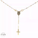  Rosary Necklace 14KT Tricolor