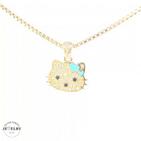 14KT Hello Kitty Pendant Yellow Gold 14mm (CHAIN IS NOT INCLUDED)