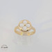 Clover Mother of Pearl Ring 14KT