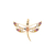 14KT Dragonfly Pendant Yellow Gold 26mm (CHAIN IS NOT INCLUDED)