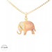 14KT Elephant Pendant Yellow Gold 17mm (CHAIN IS NOT INCLUDED)