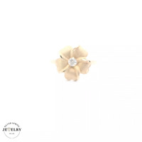 14KT Fancy Flower Yellow Gold Ring, Size 6