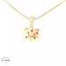 14KT Hello Kitty Pendant Yellow Gold 12mm (CHAIN IS NOT INCLUDED)