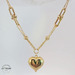 14KT Double Link Heart Chain