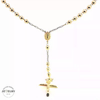 Rosary Necklace 14KT Yellow Gold
