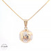 14KT Soccer Ball Pendant Two Tone Diameter 12.5mm (CHAIN IS NOT INCLUDED)