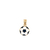 14KT Enameled Soccer Ball Pendant YG Diameter 12mm (CHAIN IS NOT INCLUDED)