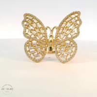  14k Yellow Gold Butterfly Ring