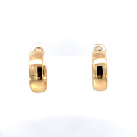  14k Clip Back Hoop Earrings