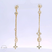  14k Dangle Louis Vuitton Earrings 