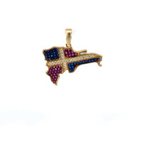 14k Dominican Republic Charm