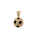  14K Yellow Gold Cz Soccer Ball Charm