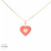 14KT Enamel Red Heart Yellow Gold Pendant (CHAIN IS NOT INCLUDED)