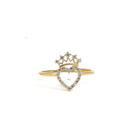  14K Yellow Gold Heart Ring