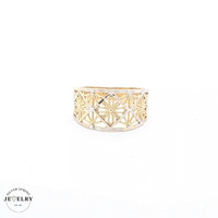 14KT Filigree Yellow Gold Ring, Size 7