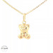 18KT Bear Pendant Yellow Gold 11mm (CHAIN IS NOT INCLUDED)