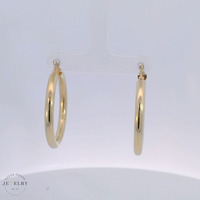  14K Yellow Gold 3 mm Hoop Earrings