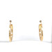 10kt Yellow Gold 2.20g Greek Style Hoop Earrings, 1"