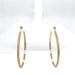 14kt Yellow Gold Greek Style Hoop Earrings