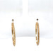 14kt Yellow Gold Greek Style Hoop Earrings