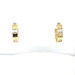 14kt Yellow Gold Love Screw Huggie Earrings