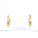 14kt Yellow Gold Love Screw Huggie Earrings