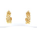 14kt Yellow Gold Panther link Hoop Earrings