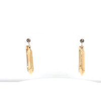  14kt Yellow Gold Square Hoop Earrings