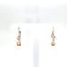 14kt Tri-Color Diamond Cut Hoop Earrings