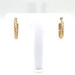 14kt Yellow Gold Twisted Huggie Earrings