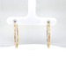 14kt Yellow Gold Diamond Cut Hoop Earrings