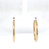  14kt Yellow Gold Classic Hoop Earrings