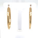  14kt Yellow Gold Halo Hoop Earrings